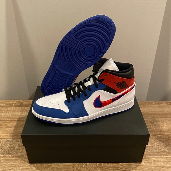 Jordan Other - SOLD! Jordan 1 Mid: Multi-Color Swoosh